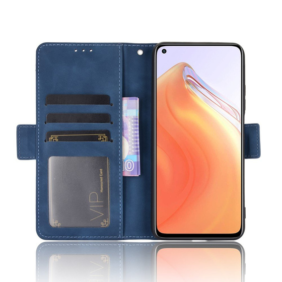 Etui z klapką do Xiaomi Mi 10T 5G/10T Pro 5G, Card Slot, niebieskie