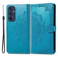 Etui z klapką do Samsung Galaxy M35, Mandala, niebieskie