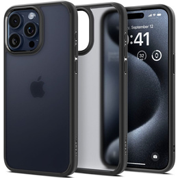 OUTLET Etui Spigen do iPhone 15 Pro Max, Ultra Hybrid, Matowe Czarne