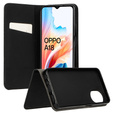 Etui do Samsung Galaxy A55 5G, Smart Magnet, Czarne + Szkło 9H