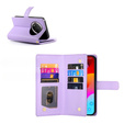 Etui z klapką do Honor Magic 7 Lite, Wallet Zipper Pocket, fioletowe