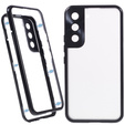 Etui do Samsung Galaxy S21, Magnetic Dual Glass, czarne
