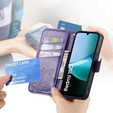 Etui z klapką do Xiaomi Redmi 15C 4G/LTE, Butterfly, fioletowe