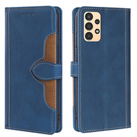 Etui Wallet do Samsung Galaxy A13 4G, Hat Pattern, Blue