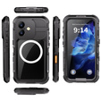 Etui Wodoszczelne do iPhone 16, SHELLBOX IP68 MagSafe, czarne
