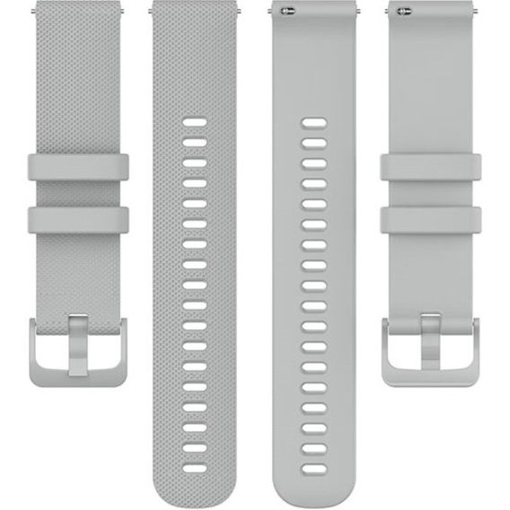 Pasek Silikonowy uniwersalny 22mm, z teksturą siatki, Szary