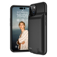 Etui z Baterią 8500mAh do iPhone 15 Plus, czarne