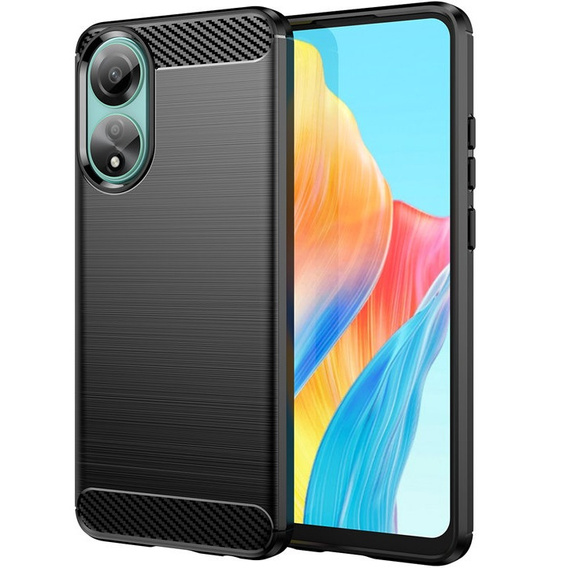 Etui do Oppo A98 5G, Karbon, czarne
