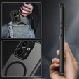 Etui do Oppo Reno 13F / Oppo Reno 13FS, do MagSafe, ERBORD Matt Case, czarny