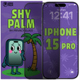 Szkło Hartowane Prywatyzujące Shy Palm do iPhone 15 Pro
