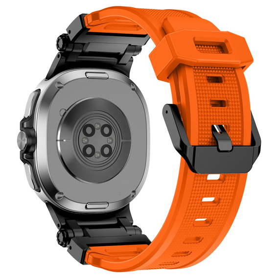 Pasek Silikonowy do Samsung Galaxy Watch 8 / 8 Classic, Pomarańczowy
