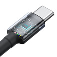Baseus kabel Cafule USB‑C na USB‑C 2 m 100 W – czerwono‑czarny + szaro‑czarny (2 szt.)