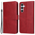 Etui z klapką do Samsung Galaxy A54 5G, Leather Wallet, czerwone