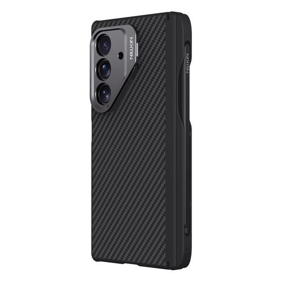 Etui z rysikiem do Samsung Galaxy Z Fold7 5G, pancerne Nillkin, do Magsafe - czarne