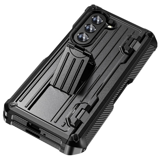 Etui do Samsung Galaxy Z Fold5 5G, Kickstand, z podstawką i ochroną ekranu, czarne