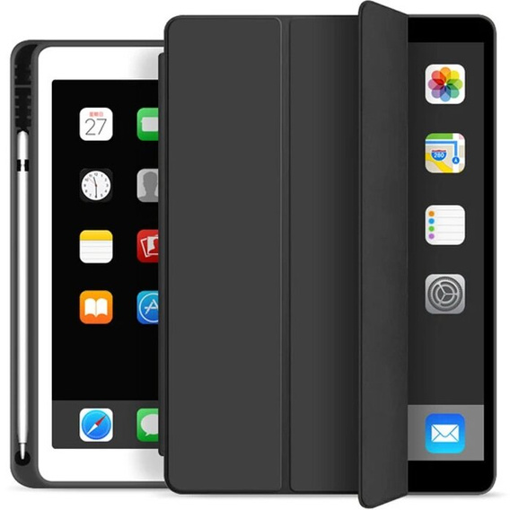 Etui do iPad 10.2" 2021/2020/2019 (9/8/7 gen.), z miejscem na rysik, Czarne