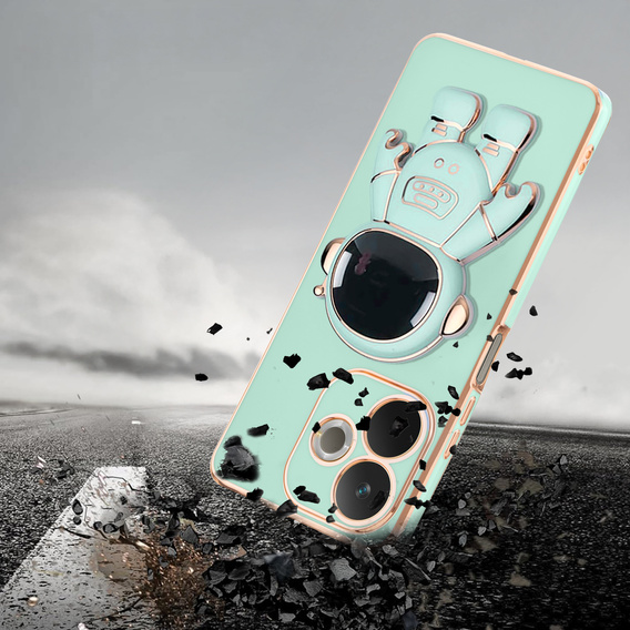 Etui do Oppo A5 Pro 5G, Astronaut, zielone