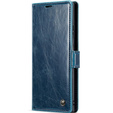 Etui z klapką CASEME do Samsung Galaxy Note 20 Ultra, Waxy Textured, niebieskie
