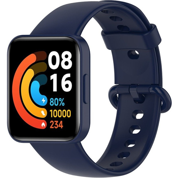Pasek Silikonowy do Xiaomi Redmi Watch 2 Lite, Granatowy