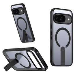 Etui do Google Pixel 10 / 10 Pro, Fusion Hybrid, do MagSafe, z podstawką, czarne