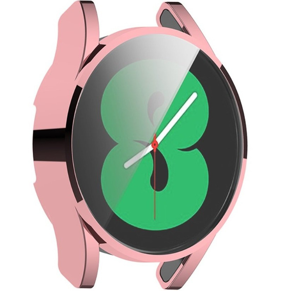 Etui z osłoną na ekran do Samsung Galaxy Watch 4 44mm, Różowy