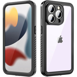 Etui Wodoodporne IP68 do iPhone 15 Pro Max, Redpepper, czarne