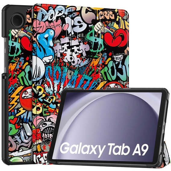 Etui do Samsung Galaxy Tab A9, Smartcase, graffiti