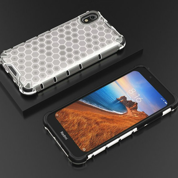 Etui do Xiaomi Redmi 7A, pancerne Honeycomb, przezroczyste