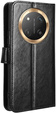 Etui z klapką do Honor Magic 7 Lite, Crazy Horse Wallet, czarne