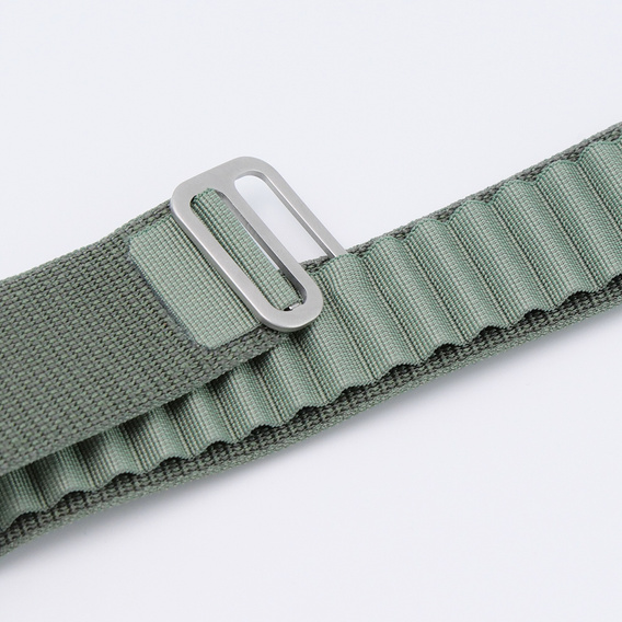Pasek Nylonowy do Apple Watch 1/2/3/4/5/6/7/8/9/10/11/SE Ultra 1/2/3 42/44/45/46/49mm, Zielony
