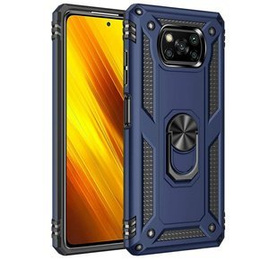 Etui pancerne do Xiaomi Poco X3 NFC, Nox Case Ring, niebieskie