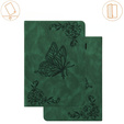 Etui do Lenovo Tab M9, Wallet Pen Slot, butterflies, zielone