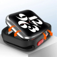 Etui Silikonowe do Apple Watch 7/8/9 41mm, matowe czarne
