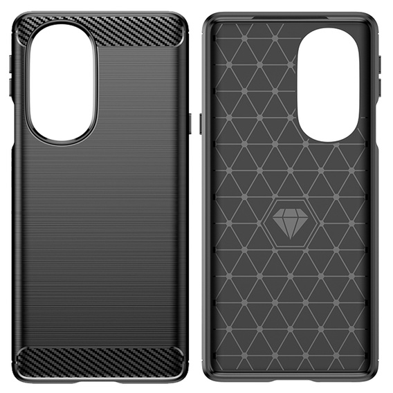Etui do Motorola Edge 30 Pro, Karbon, czarne