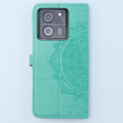 Etui z klapką do Xiaomi 13T / 13T Pro, Mandala, zielone