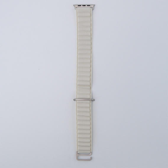 Pasek Nylonowy do Apple Watch 1/2/3/4/5/6/7/8/9/10/SE/Ultra/Ultra 2 42/44/45/46/49mm, Beżowy