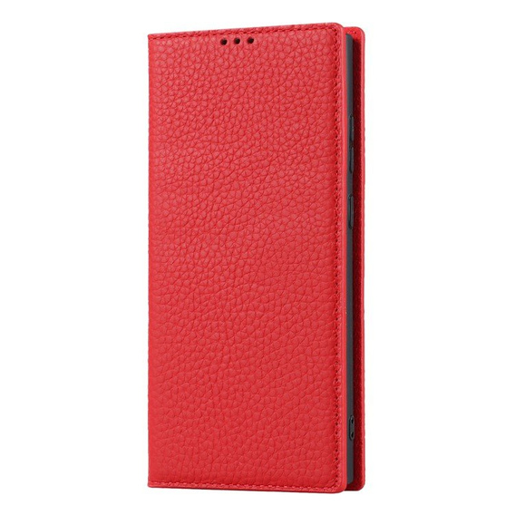 Skórzane etui do Samsung Galaxy S23 Plus, ERBORD Grain Leather, czerwony