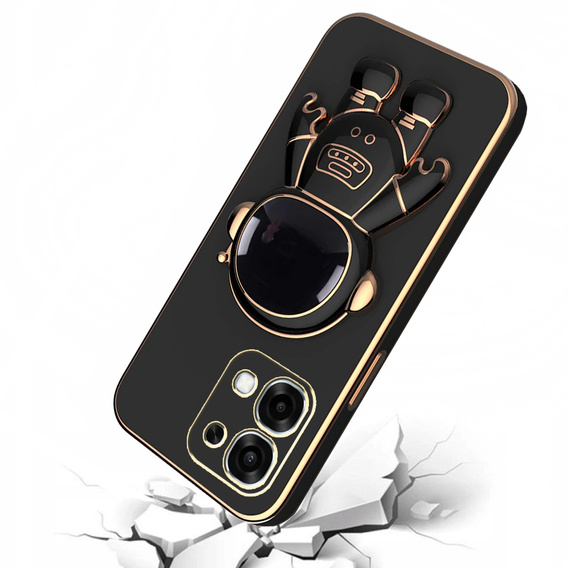 Etui do Oppo A6 Pro 5G, Astronaut, czarne