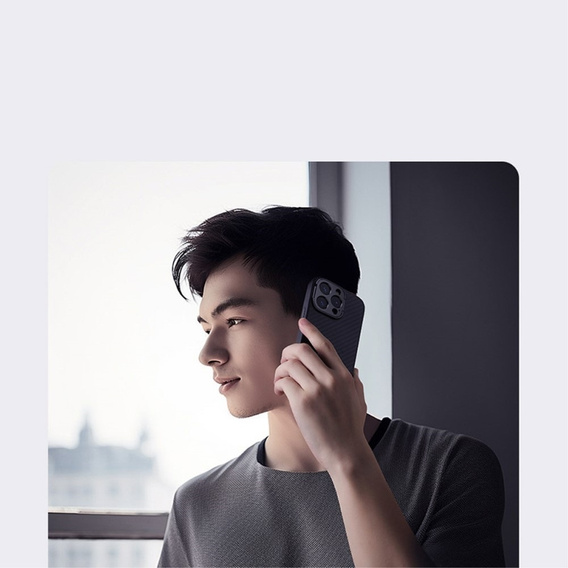 Etui NILLKIN do iPhone 15 Pro Max, CamShield CarboProp, włókno węglowe czarne