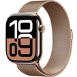 Bransoleta Milanese do Apple Watch 1/2/3/4/5/6/7/8/9/10/SE 38/40/41/42mm, Różowe złoto