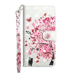 Etui Wallet do Xiaomi Redmi 9A, Light Spots Decor, Cat and Tree