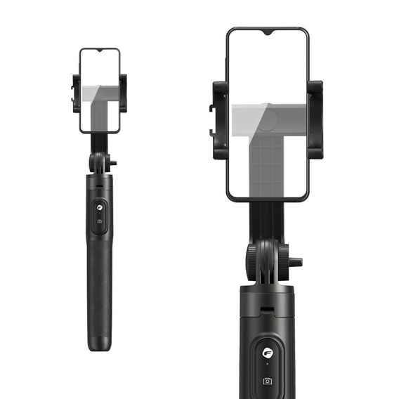 FORCELL Uchwyt F-GRIP S150XL Selfie Stick Tripod + Pilot Bluetooth, czarny