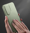 Etui do Samsung Galaxy S25+ Plus, Suritch Shockproof, do MagSafe, zielone