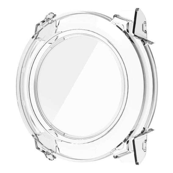 Etui ochronne do Garmin Instinct 3 Solar / Instinct 3 AMOLED 45mm z hartowanym szkłem – transparentne