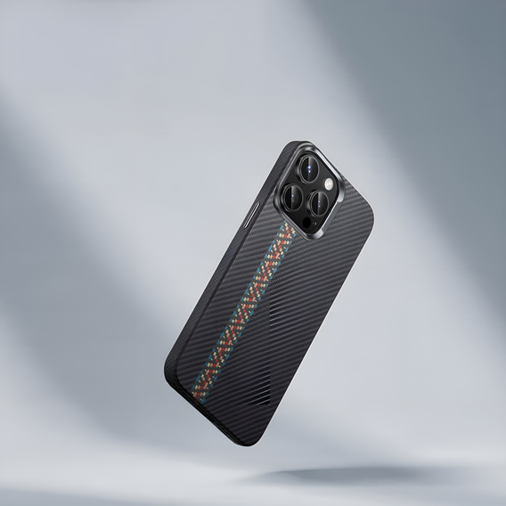 Etui do iPhone 16 Pro Max, Carbon Fiber MagSafe, czarne