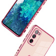 Etui do Samsung Galaxy S20 FE, Electro heart, różowe rose gold