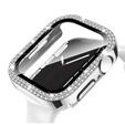 2w1 Etui + Szkło Hartowane do Apple Watch 7/8/9 45mm, Srebrne