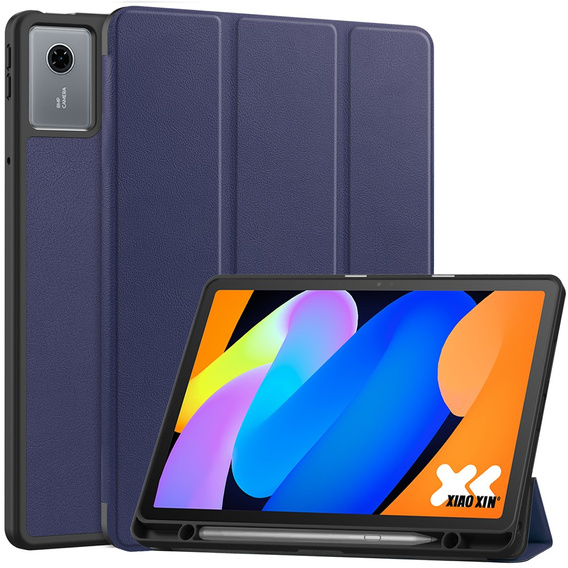 Etui do Lenovo Idea Tab 11" 2025 TB336FU TB336ZU, Smartcase z miejscem na rysik, granatowe