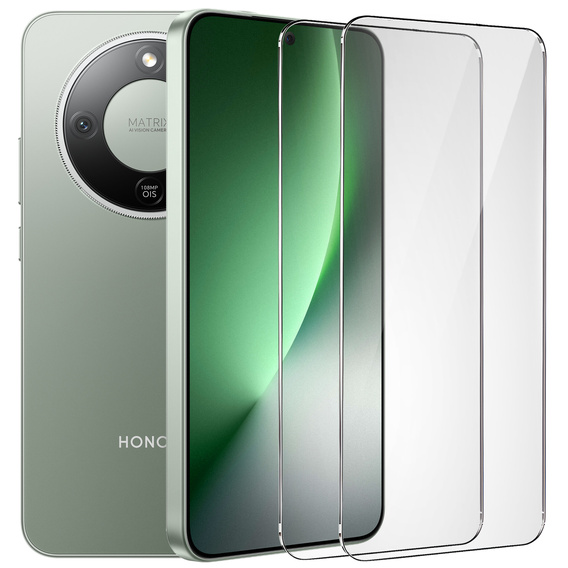 2x Szkło Hartowane do Honor Magic 8 Lite, ERBORD 9H Hard Glass, szybka