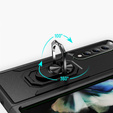 Etui pancerne do do Samsung Galaxy Z Fold 4 5G, Nox Case Ring, czarne